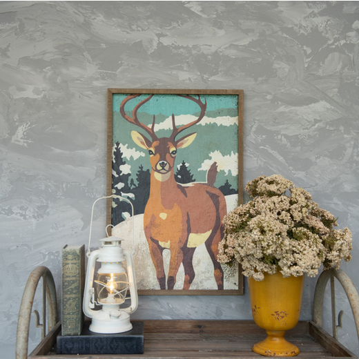 Vintage Paint-by-Numbers – Deer in the Mountains